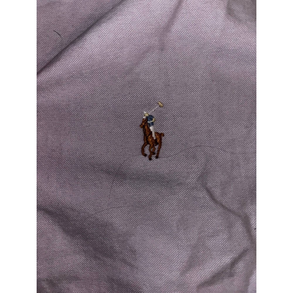 Polo Ralph Lauren Blake Shirt Mens L Lavender Purple Cotton Oxford ButtonDown - Picture 2 of 5